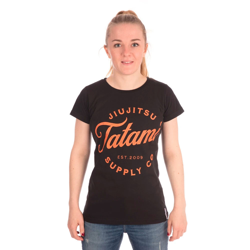 Tatami T-Shirt, Damen, Classic, Logo, schwarz, S