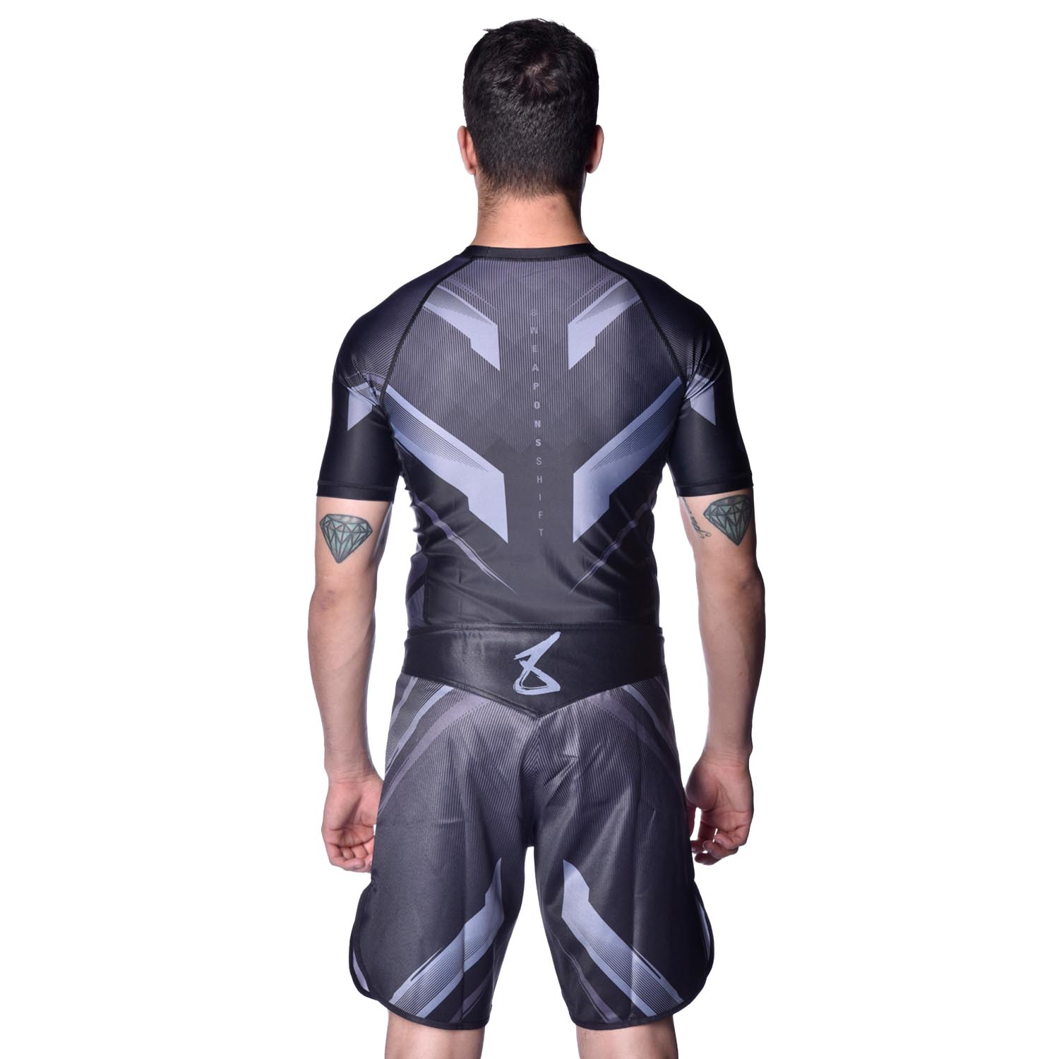 8 WEAPONS Fight Shorts, Shift, black-black, XXL