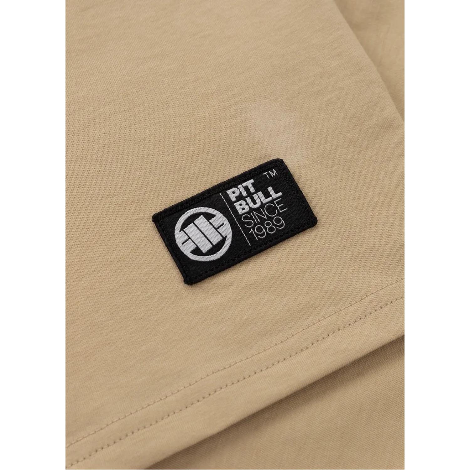 Pit Bull West Coast T-Shirt, Small Logo, sand, XXXL
