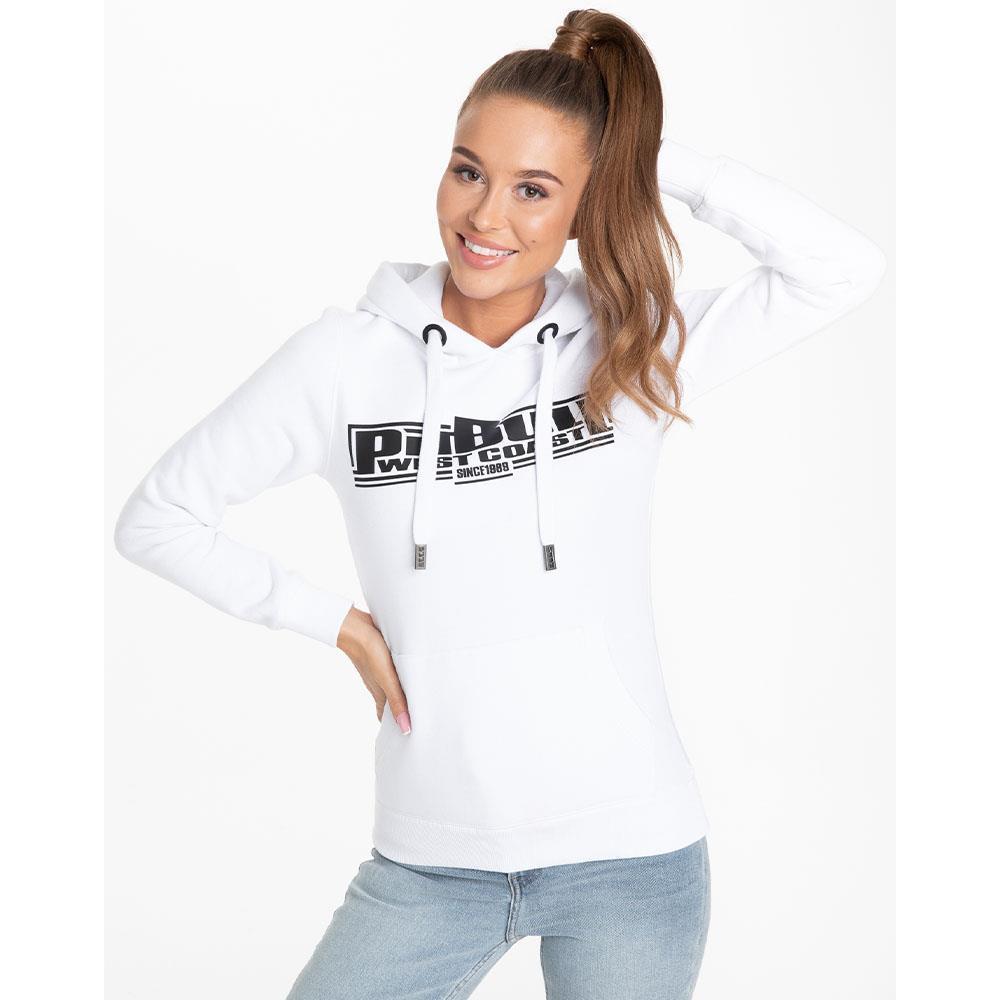 Pit Bull West Coast Hoody, Damen, Classic Boxing 2, weiß, S