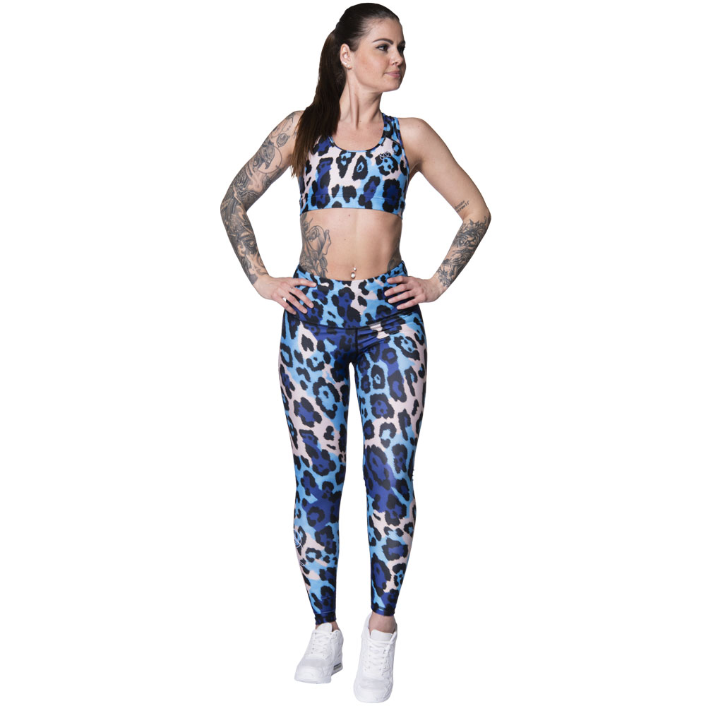 Anarchy Apparel Sports Bra, Vergara, blau-beige, XS