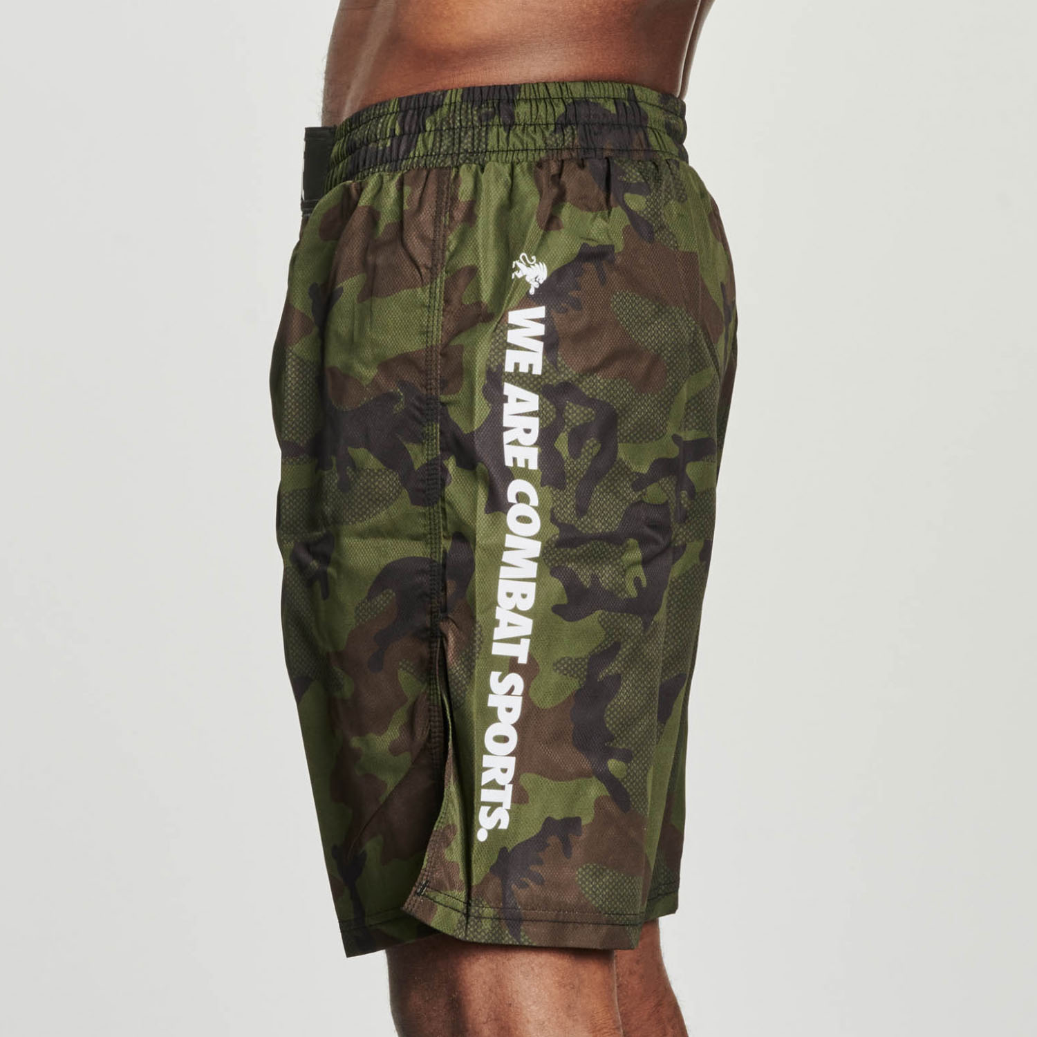 LEONE MMA Fight Shorts, AB954, camo-green, S