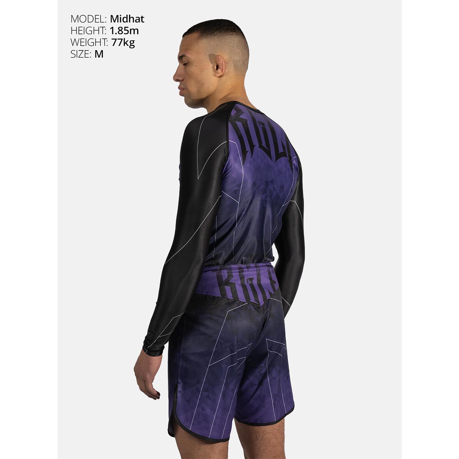 RINGLIFE Rashguard L/S - Transition black-purple L