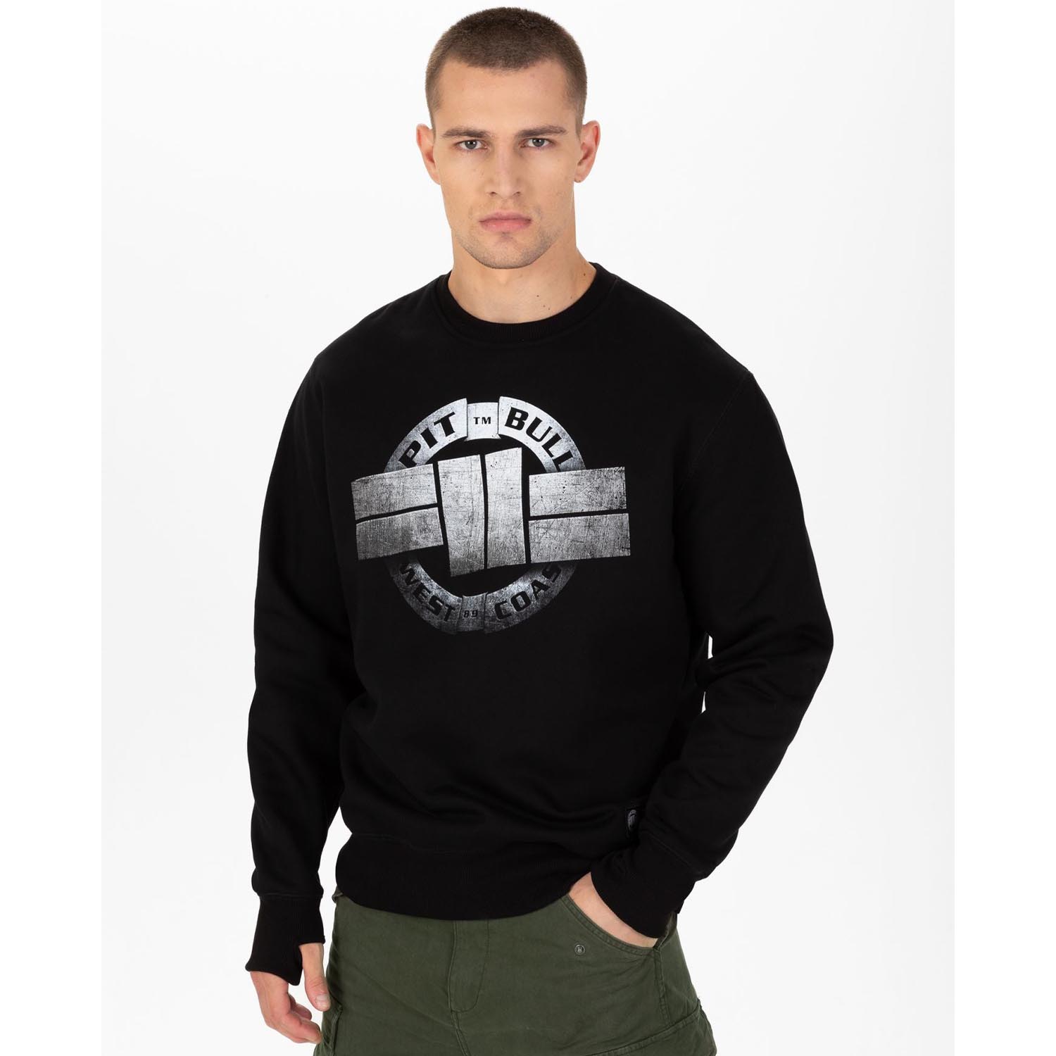 Pit Bull West Coast Sweater, Steel Logo X, black, XXL