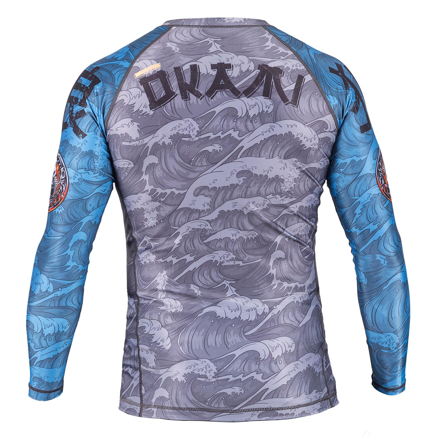OKAMI Rashguard, L/S, Kois, grey-blue, XL
