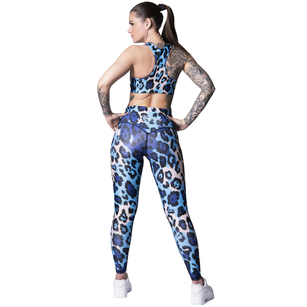 Anarchy Apparel Sports Bra, Vergara, blau-beige, XS