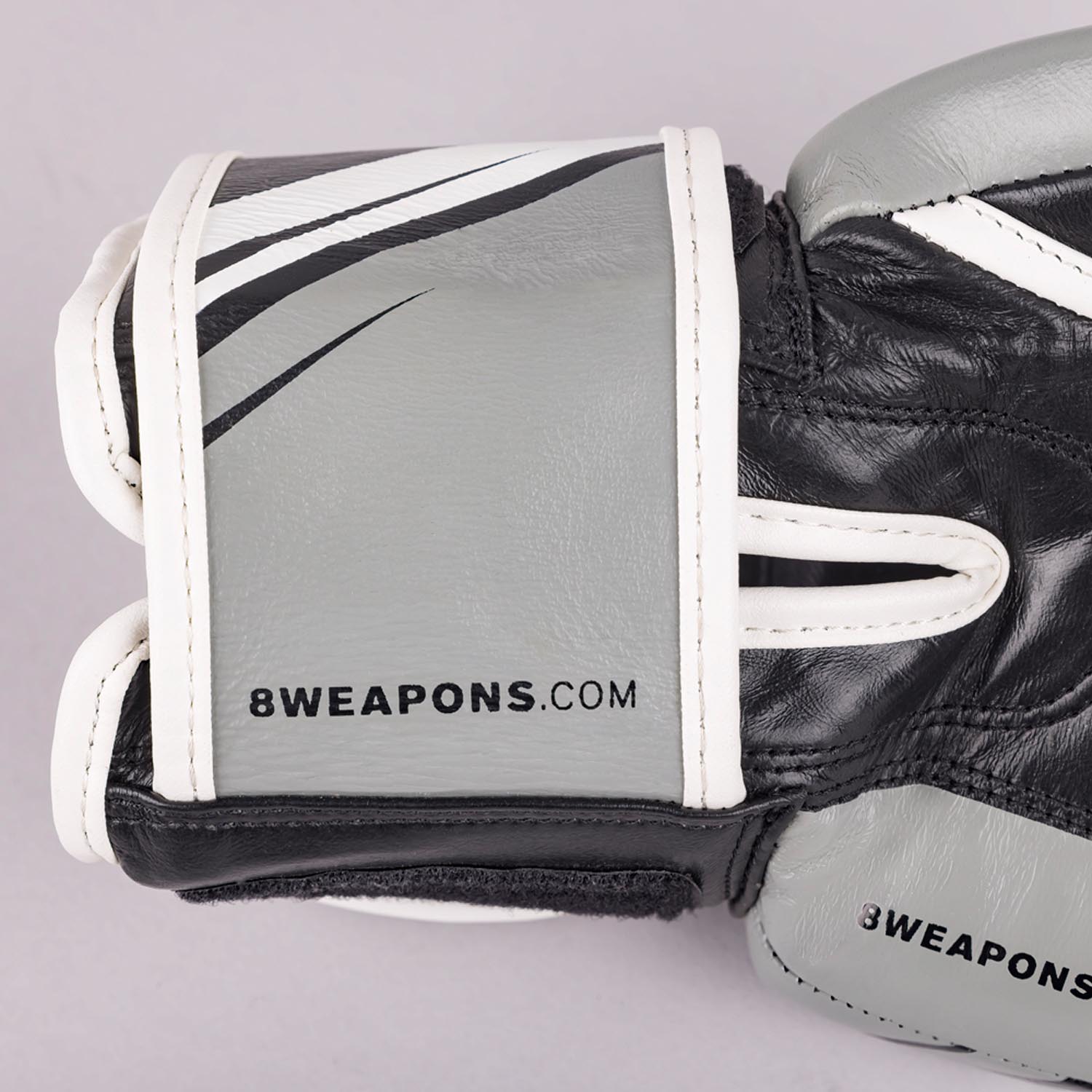 8 WEAPONS Boxing Gloves, Shift, black-white, 16 Oz