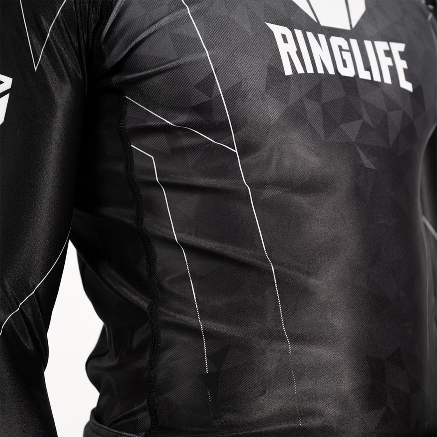 RINGLIFE Rashguard, L/S - Transition schwarz-grau XL