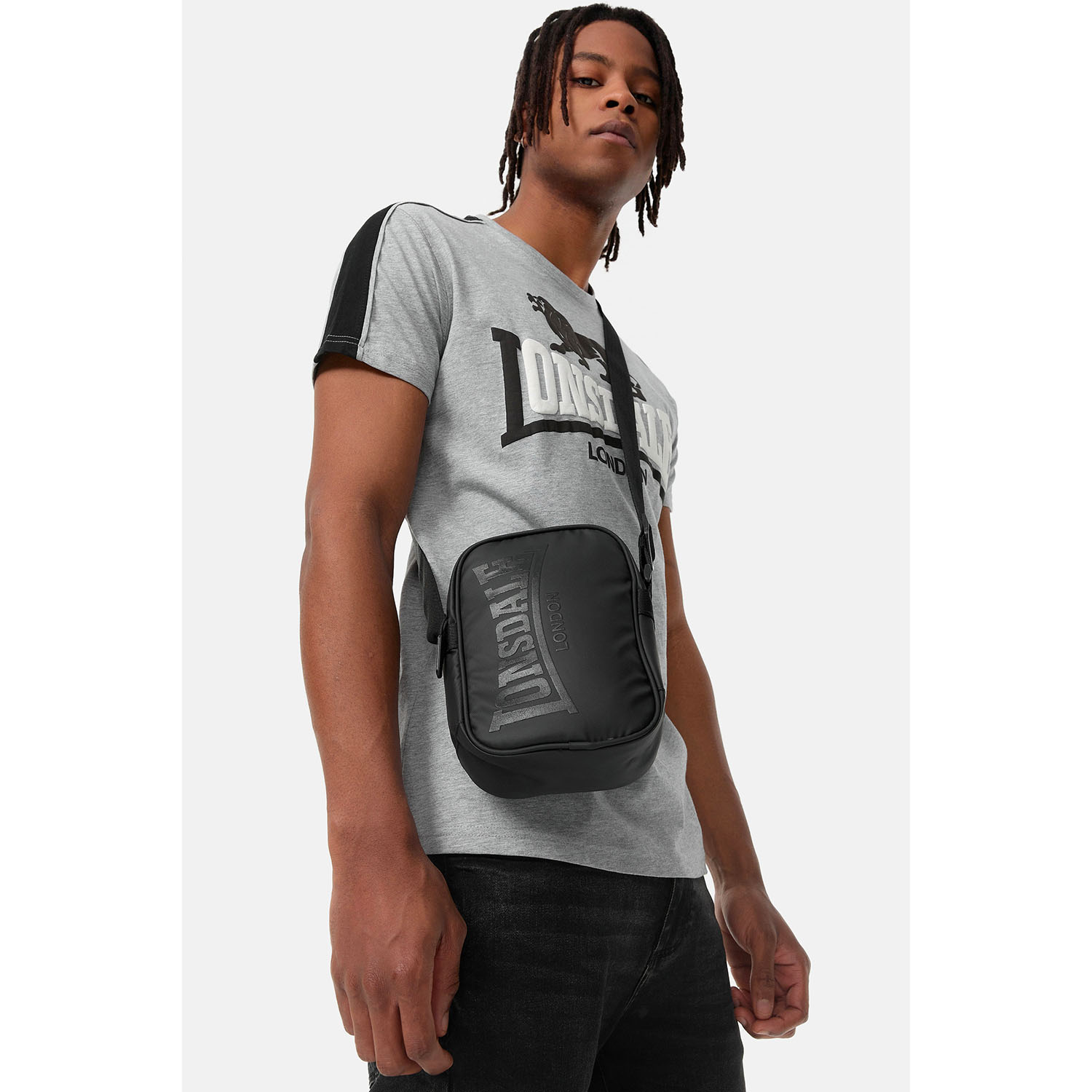 Lonsdal Shouleder Bag, Bordley, black