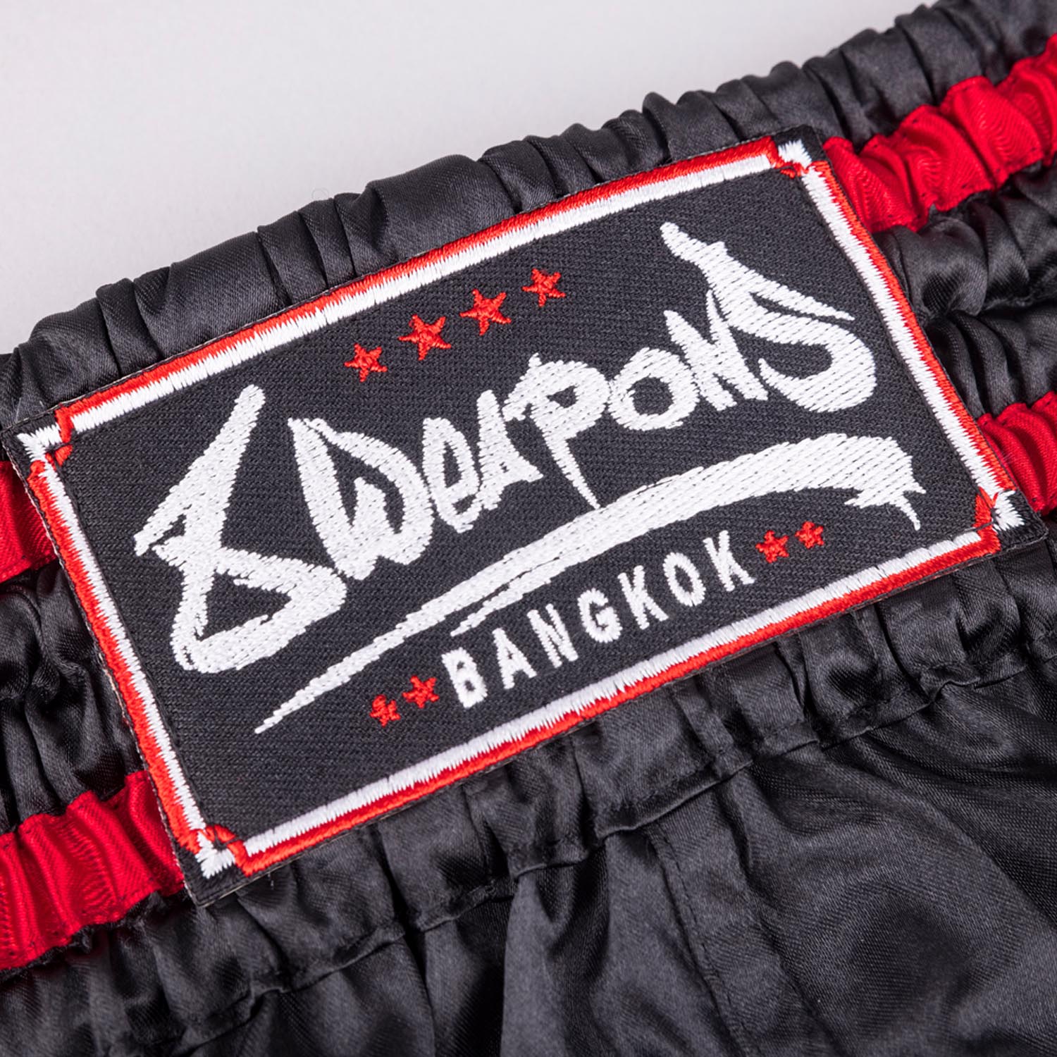 8 WEAPONS Muay Thai Shorts, Bangkok, black-white, XXL
