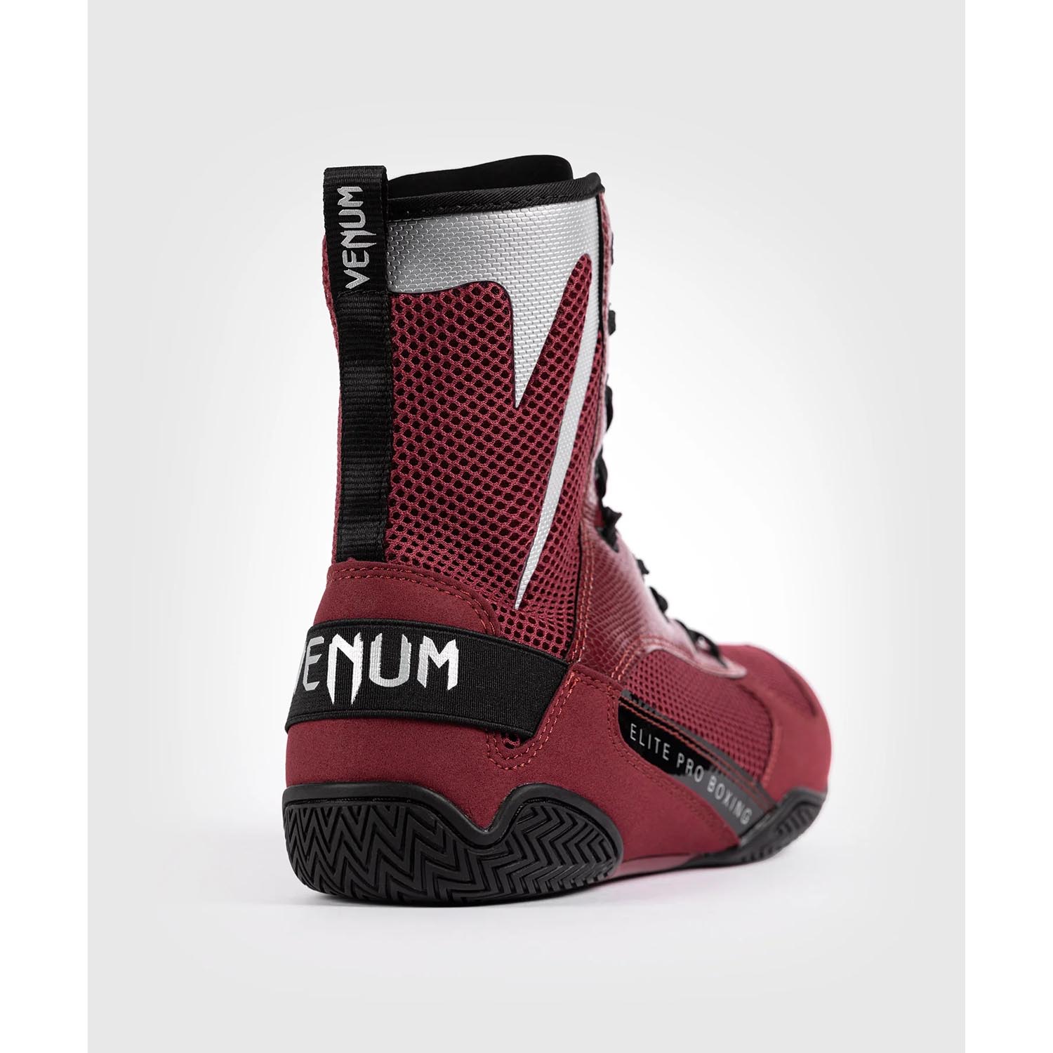 VENUM Boxing Shoes, Elite, red-silver, 46