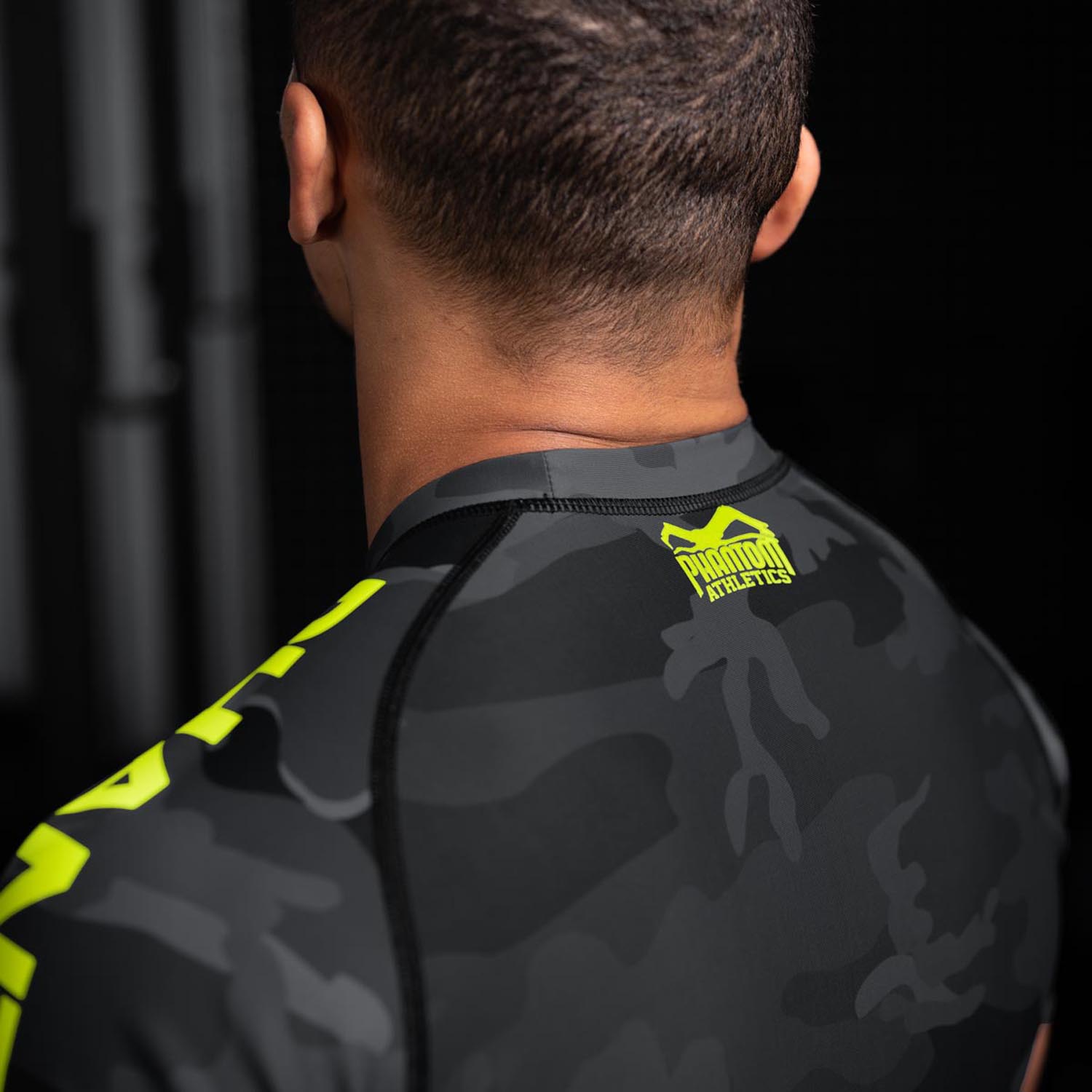 Phantom Athletics Rashguard, S/S, Evo, black-neon, S