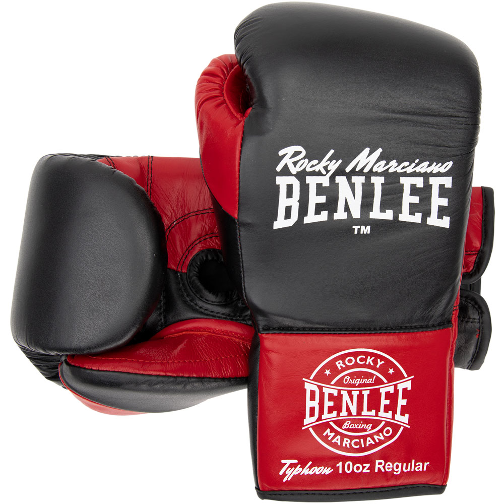 BENLEE Boxing Gloves, Typhoon, black-red, 10 Oz