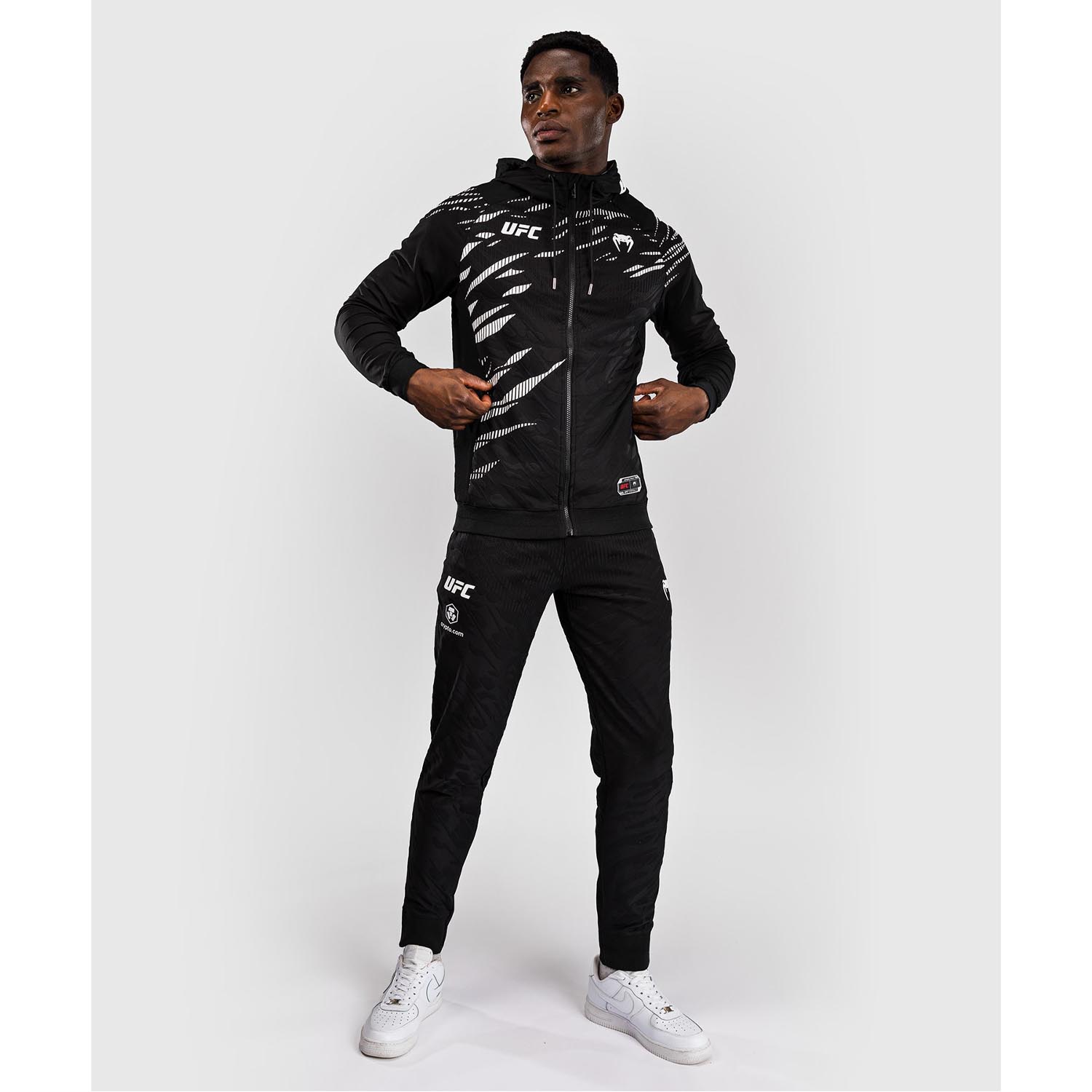 VENUM Zip Hoody, UFC Fusion Authentic Fight Night, black-white, XL