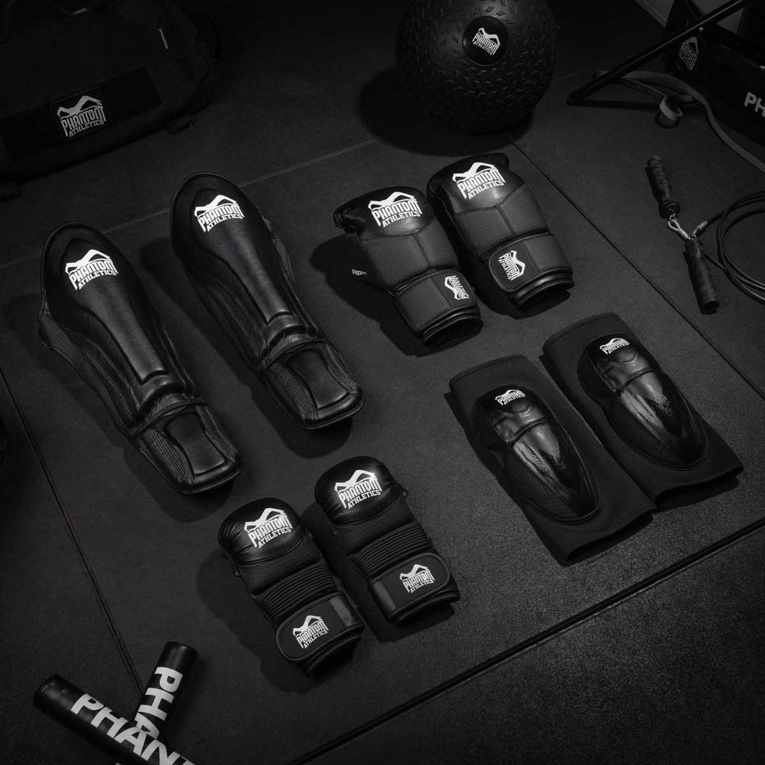 Phantom Athletics Shinguards, Riot Pro, black, S/M