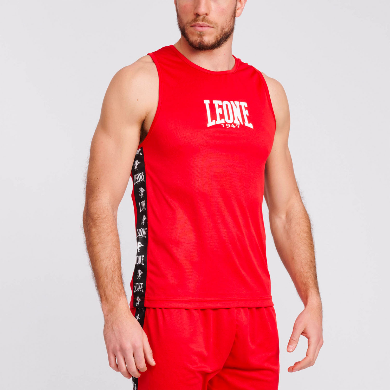 LEONE Boxing Top, Singlet, Ambassador, AB218, red, XXL