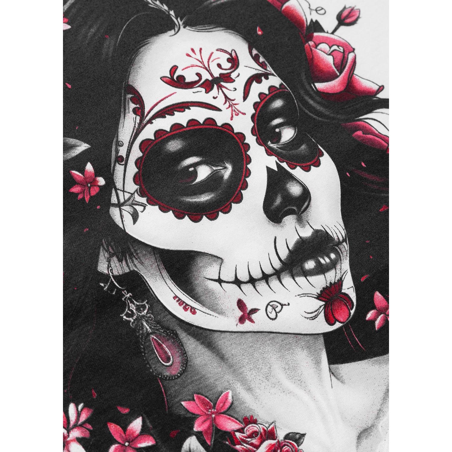 Pit Bull West Coast T-Shirt, Women, Santa Muerte, white, XL
