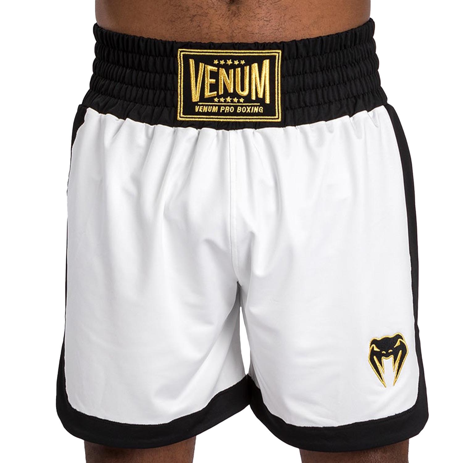 VENUM Boxing Shorts, Classic, white-black, XL