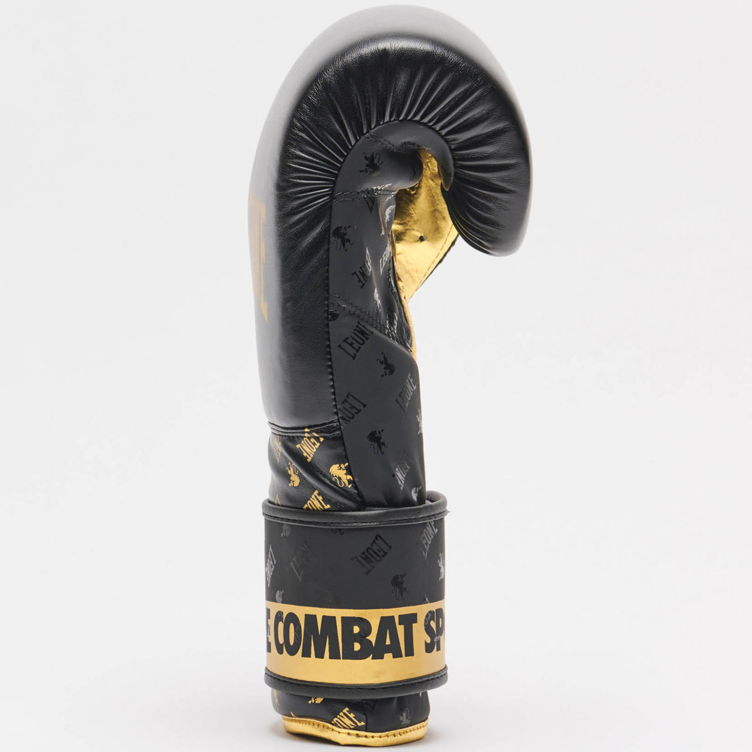 LEONE Boxing Gloves, DNA, GN220, black-gold, 10 Oz
