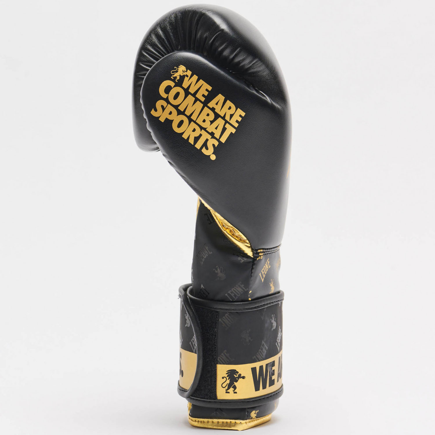 LEONE Boxing Gloves, DNA, GN220, black-gold, 10 Oz