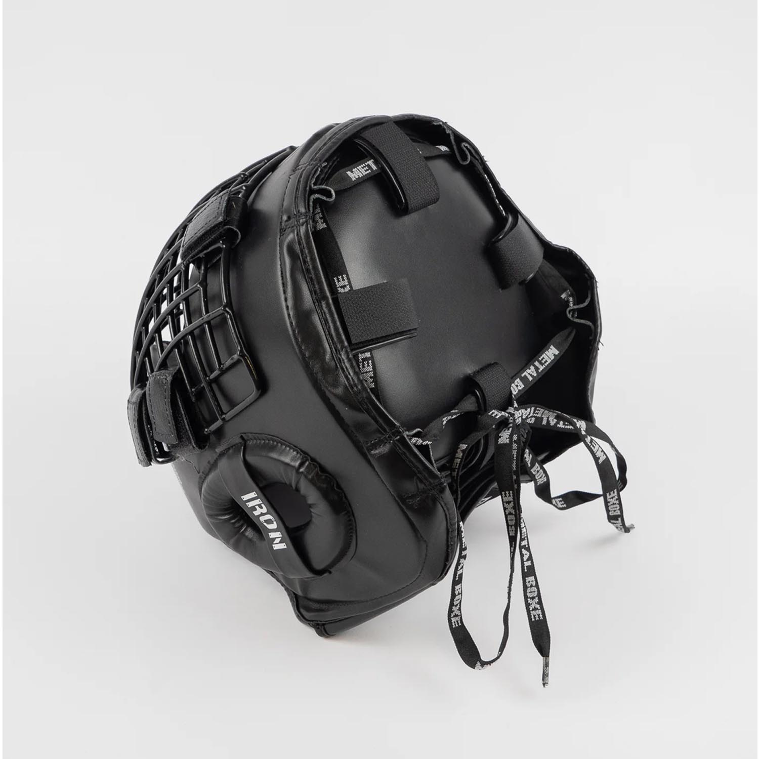 Metal Boxe Head Guard, Grille, black, XL