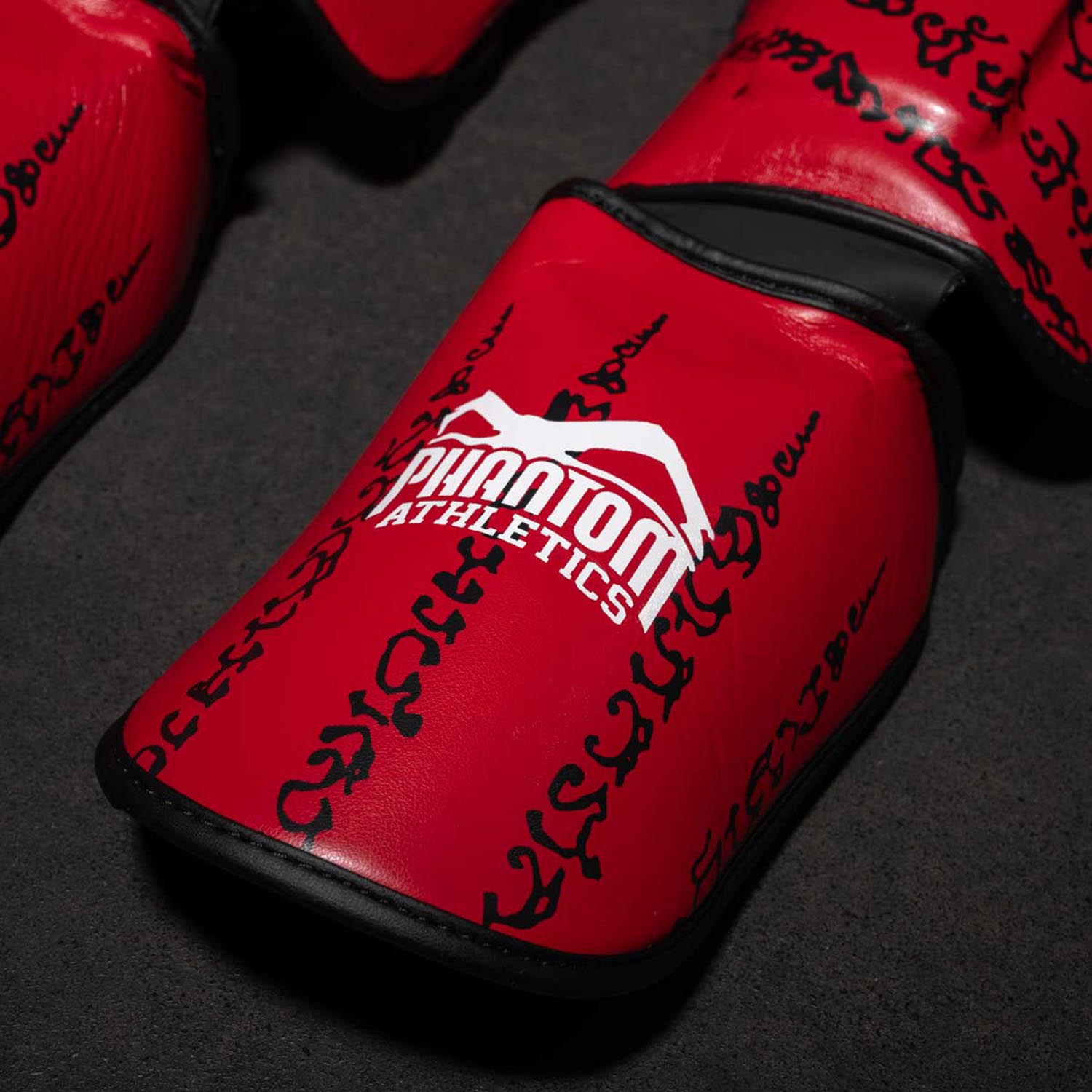 Phantom Athletics Shin Guard, Muay Thai, red, L/XL