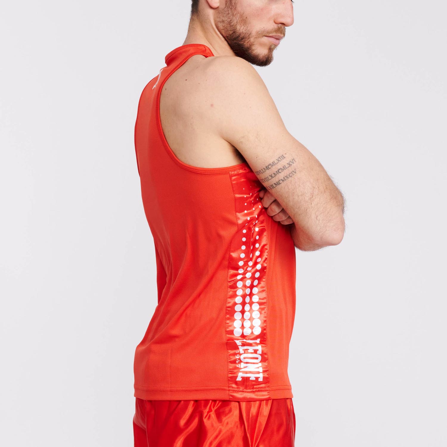 LEONE Boxing Top, Singlet, Boxing, AB726, red, M