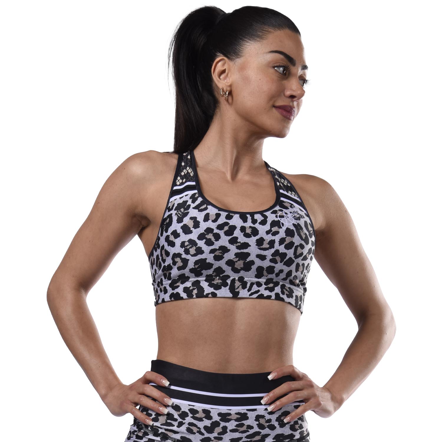 Anarchy Apparel Sports Bra, Stratum, black-beige, XS