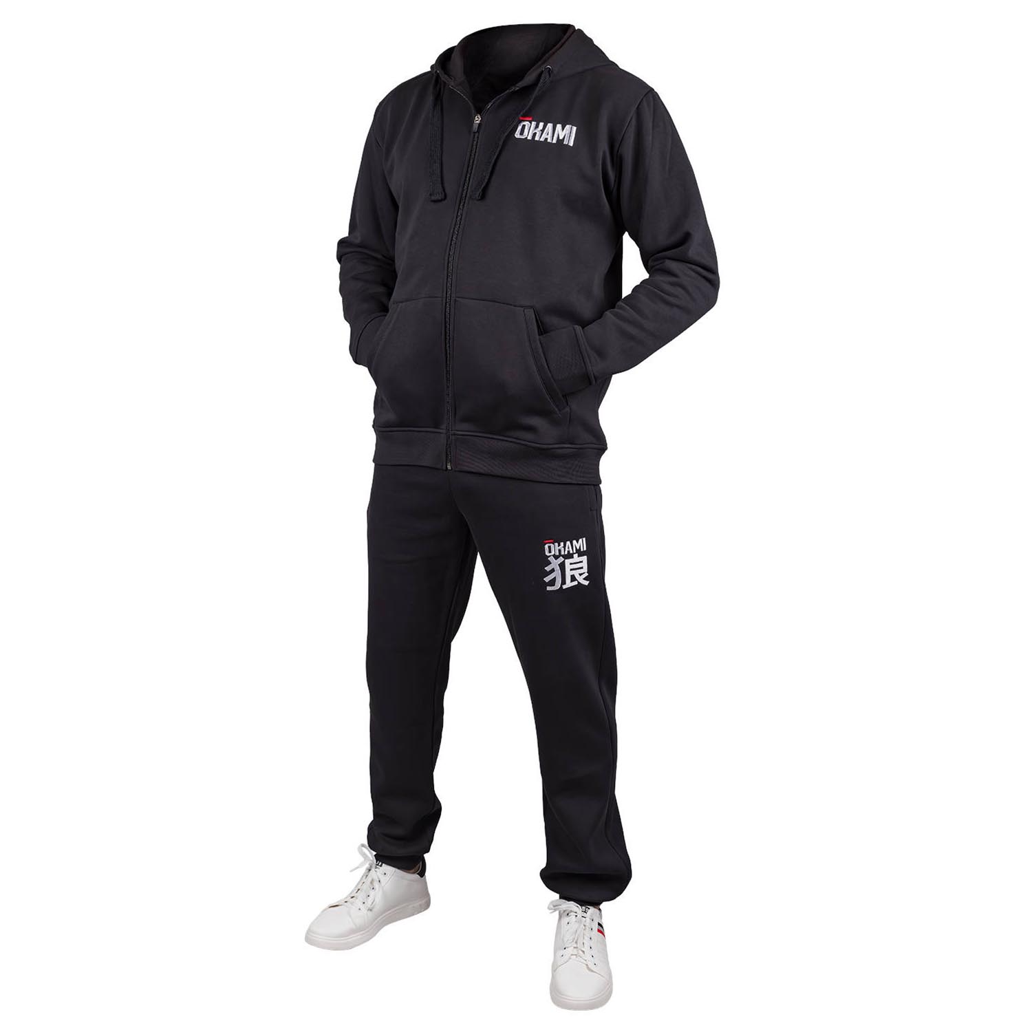 OKAMI Zip Hoody, Kanji, black, M