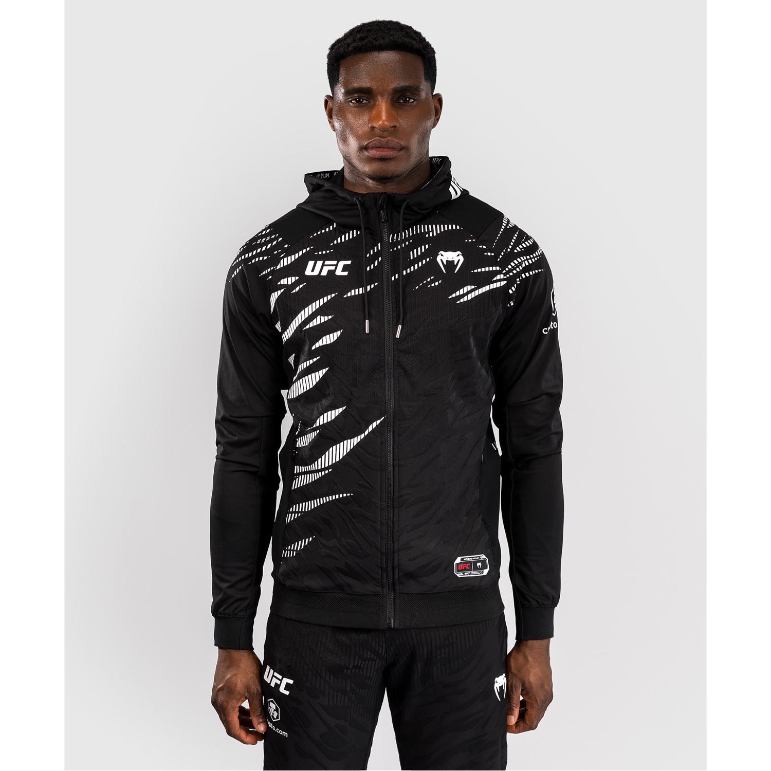 VENUM Zip Hoody, UFC Fusion Authentic Fight Night, black-white, XXL