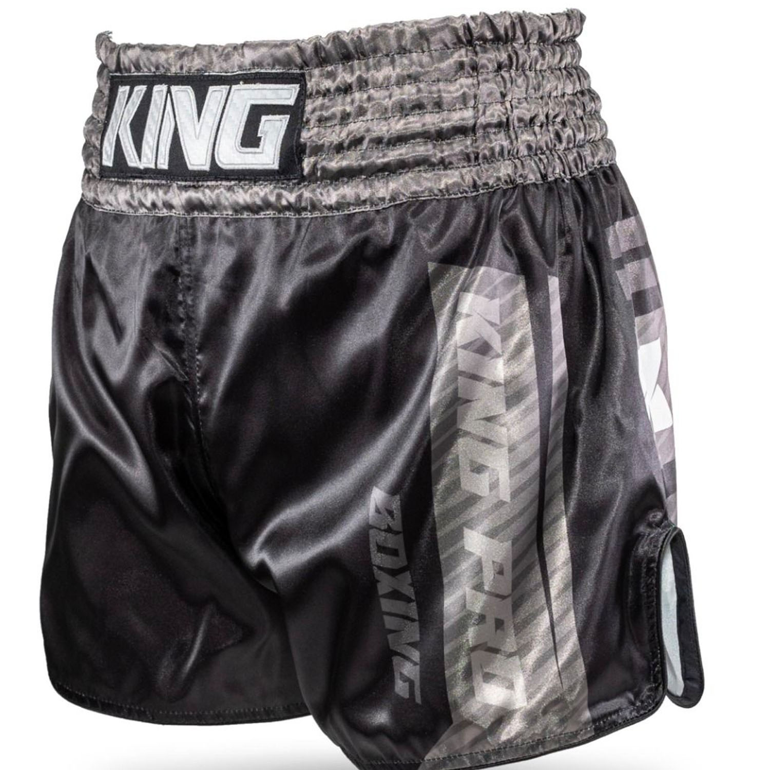 KING PRO Boxing Muay Thai Shorts, AD Legion 2, black-grey, M