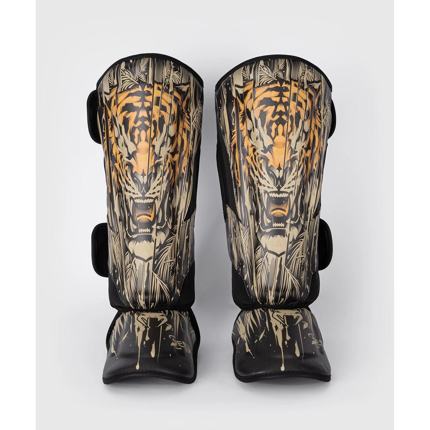 Shinguards, Tiger, black-orange, L