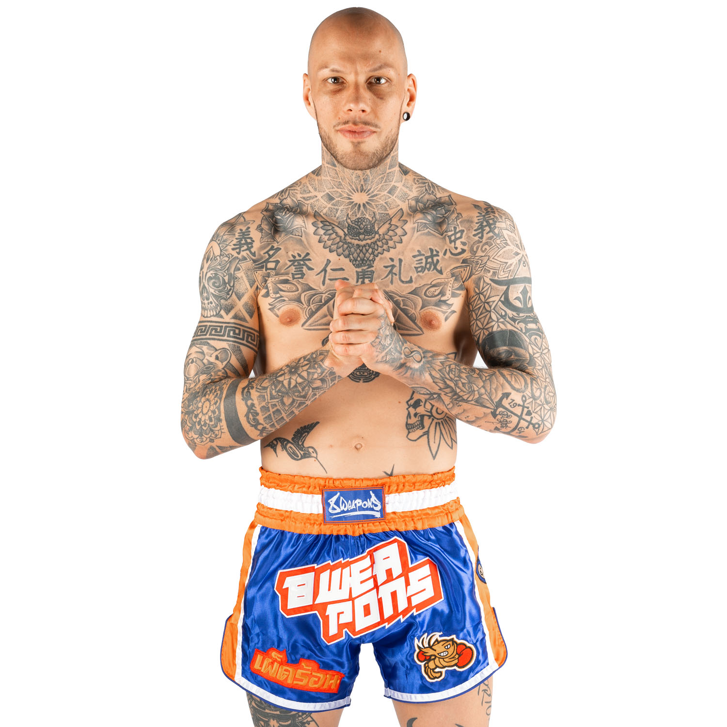 8 WEAPONS Muay Thai Shorts, Muay Talay, blau, S