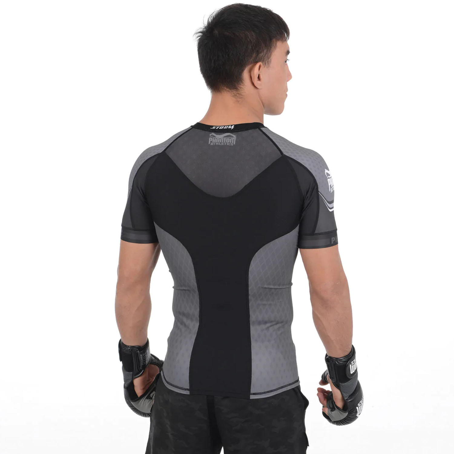 Phantom Athletics Rashguard, S/S, Storm Nitro, black-grey, XL