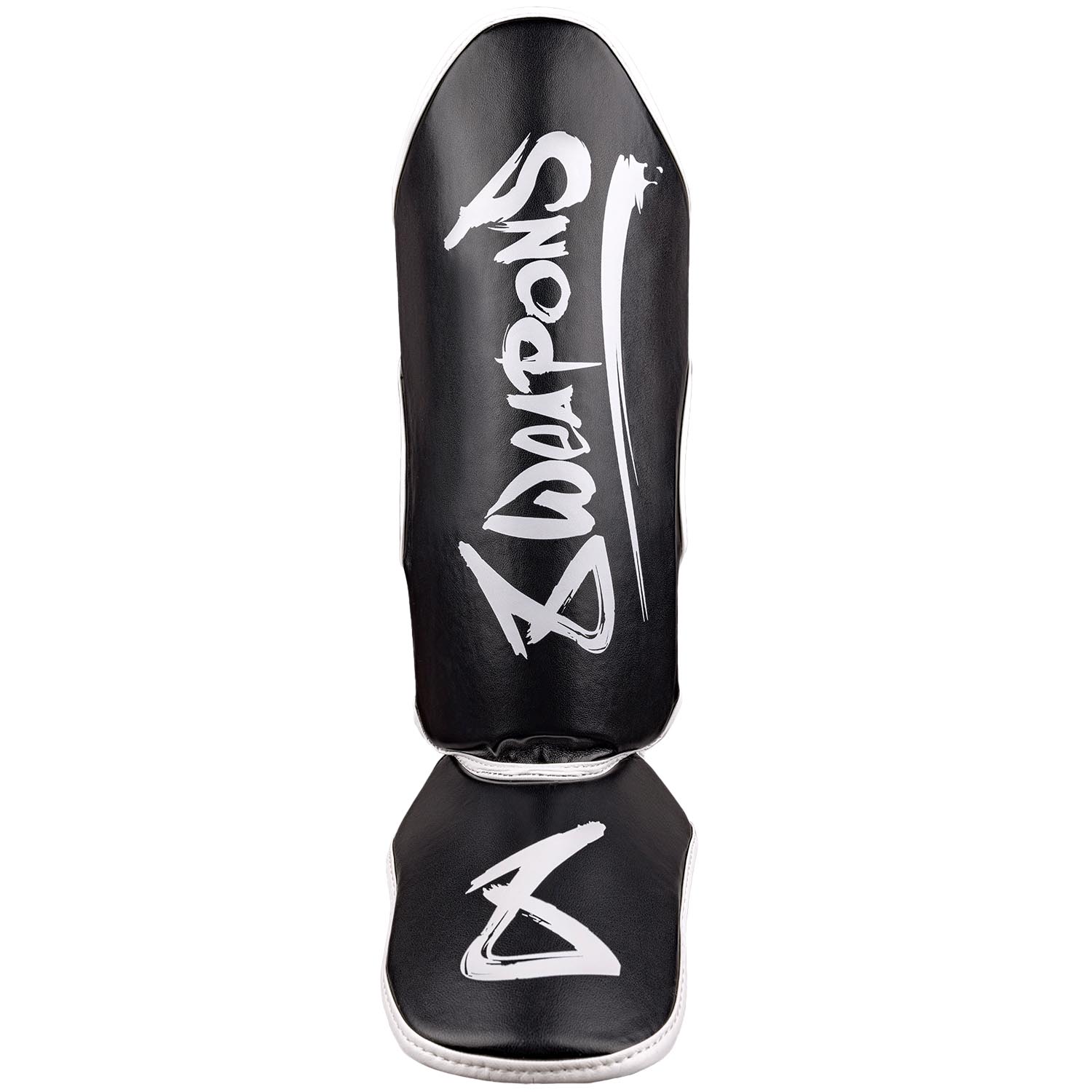 8 WEAPONS Shin Guards, Kids, Unlimited 2.0, black-white, L/XL
