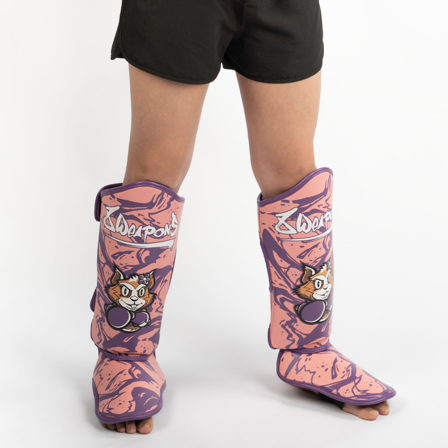 8 WEAPONS Shin Guards, Kids, Jenny, pink, L/XL