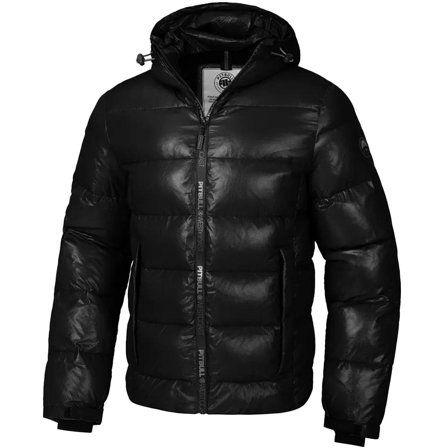 Pit Bull West Coast Jacket, Padded Hooded Pepperwood, black, XXL