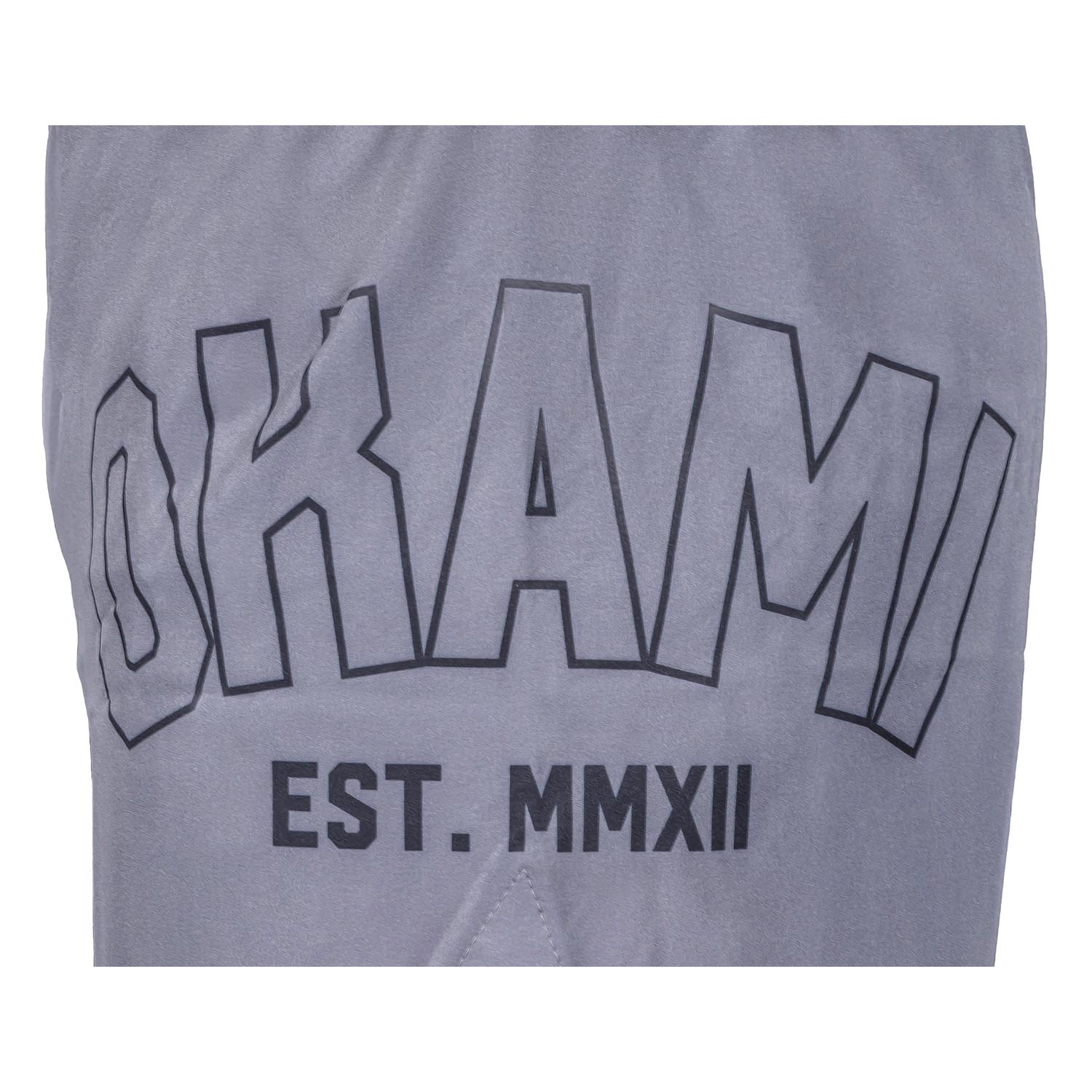 OKAMI MMA Fight Shorts, Logo, grey, XXL