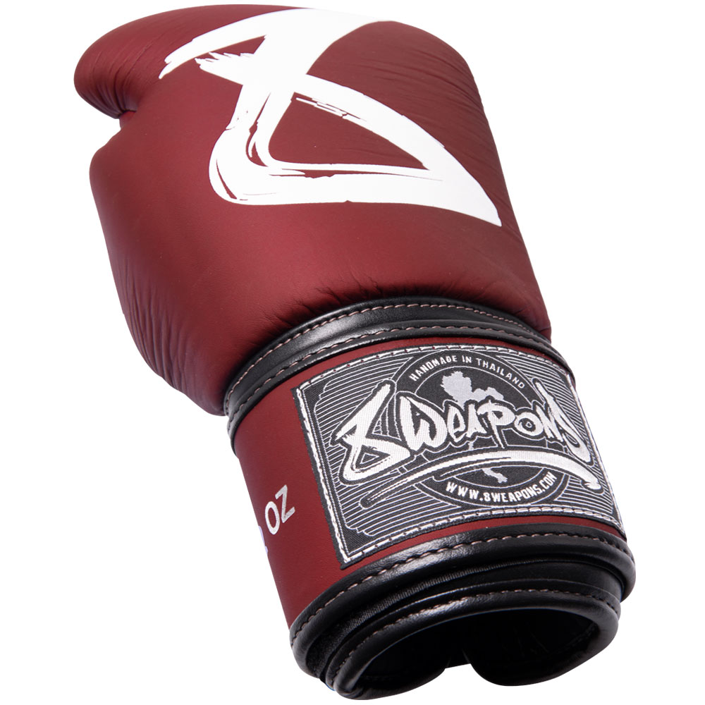 8 WEAPONS Boxhandschuhe, BIG 8 Premium, weinrot, 12 Oz