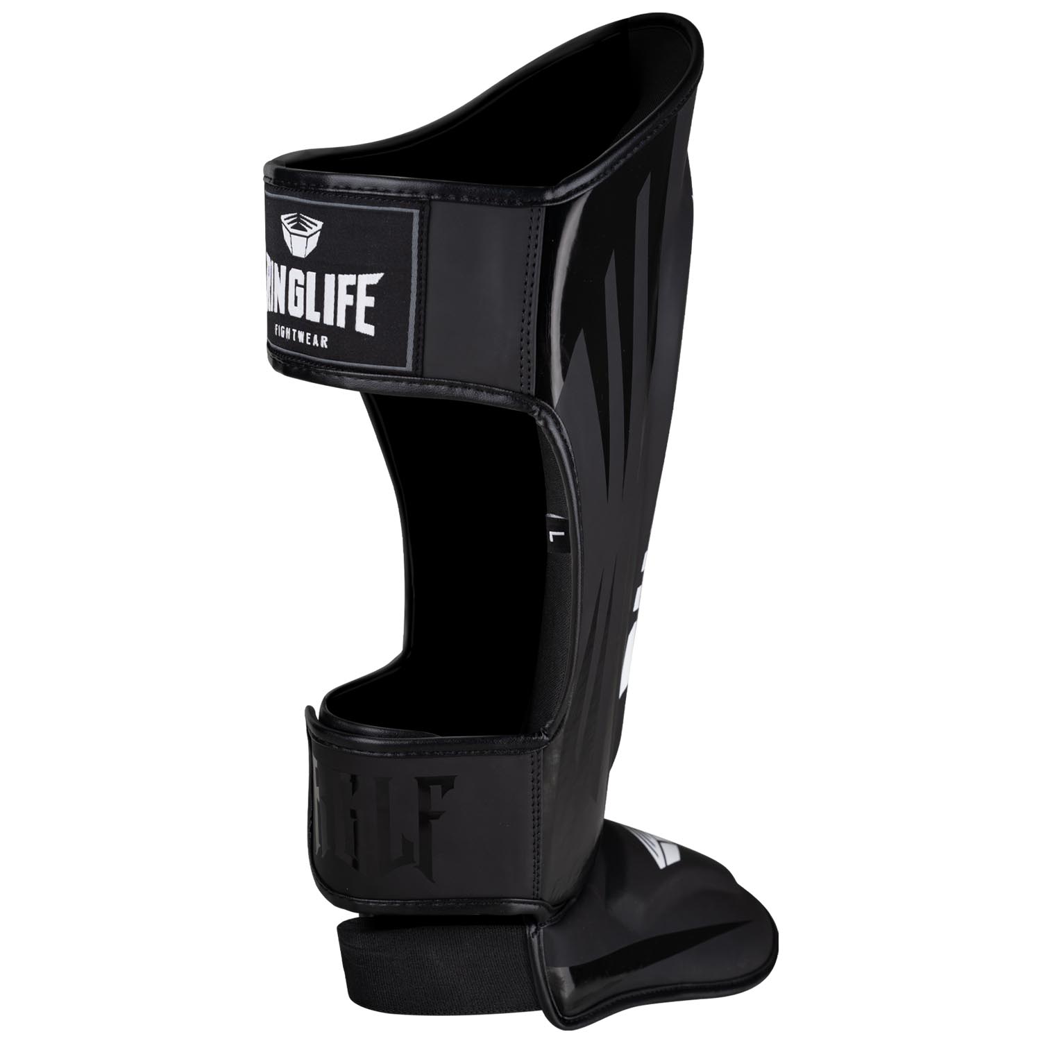 RINGLIFE Shin Guards - No.1 black-white S