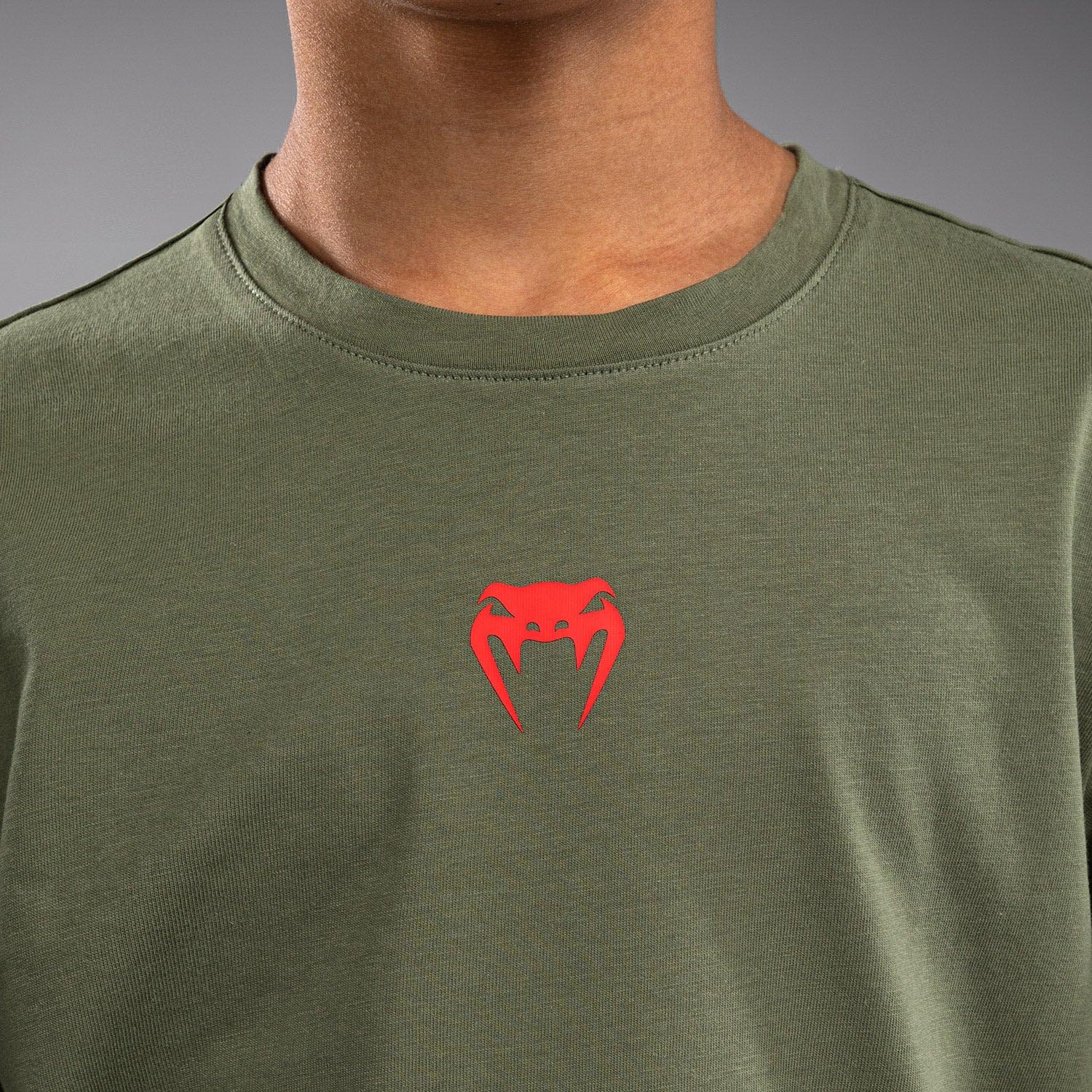 VENUM T-Shirt, Kids, Contender, khaki-orange, 14 J