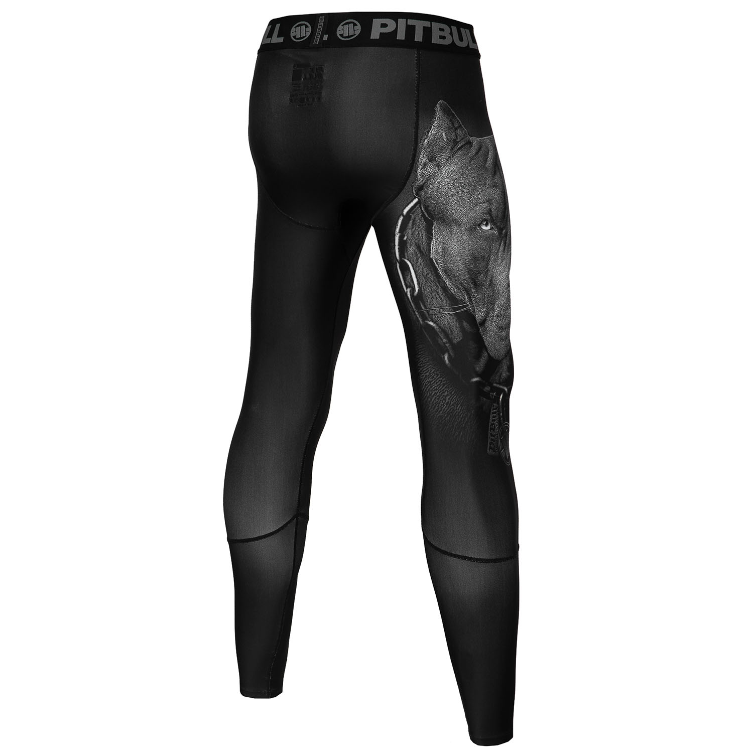 Pit Bull West Coast Compression Pants, Born In 1989, black, S