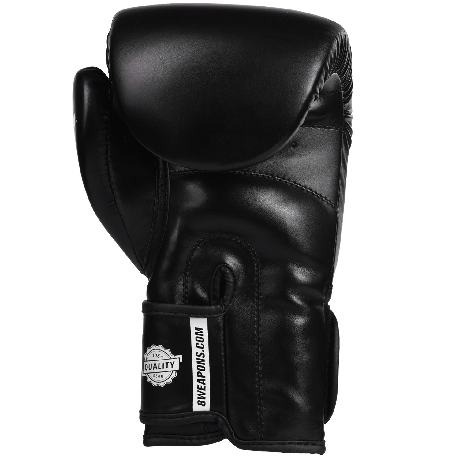8 WEAPONS Boxhandschuhe, Pure, schwarz-weiß, 10 Oz