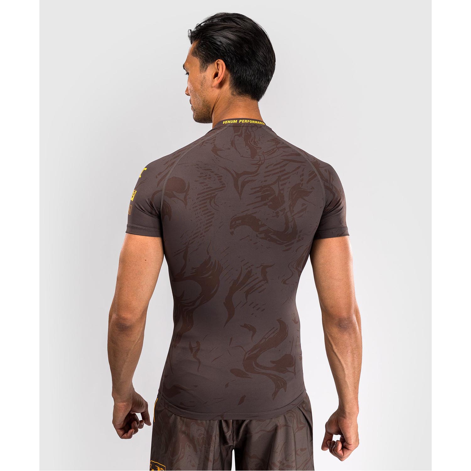 VENUM Rashguard S/S, UFC Fusion Fight Week, brown, XXL