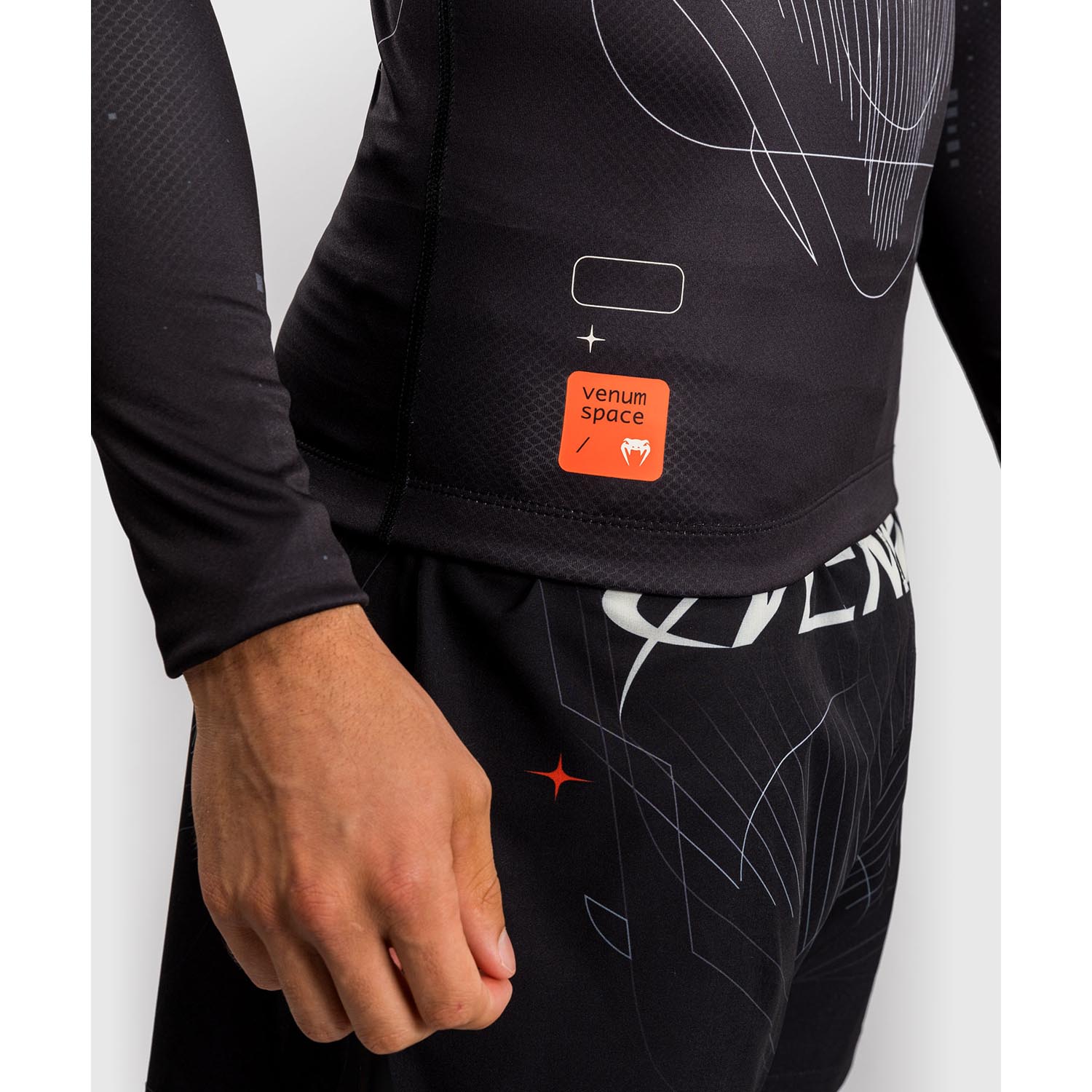 VENUM Rashguard, L/S, Eclipse, black-ivory, XXL