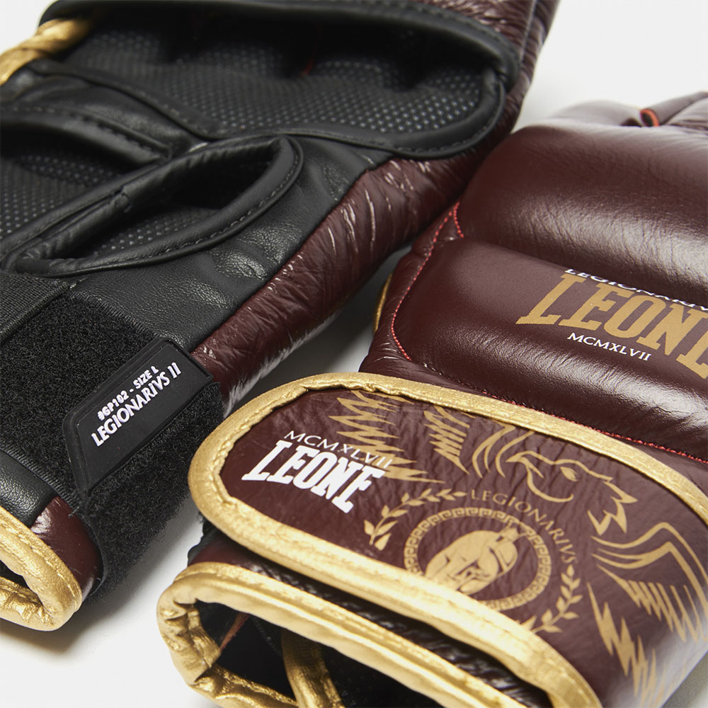 LEONE MMA Handschuhe, Legionarvis II, GP102, weinrot, XL