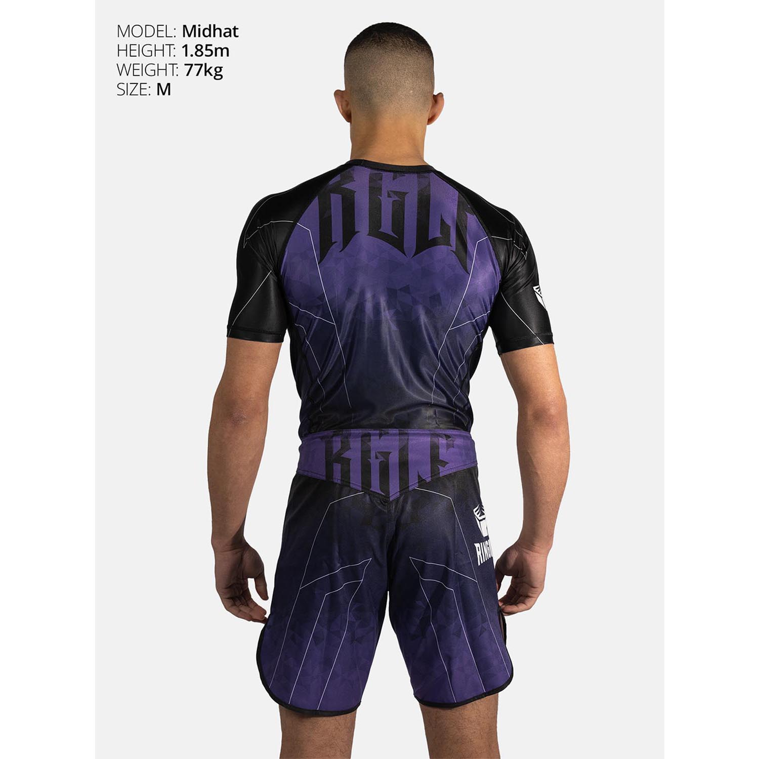 RINGLIFE Rashguard, S/S - Transition schwarz-lila S