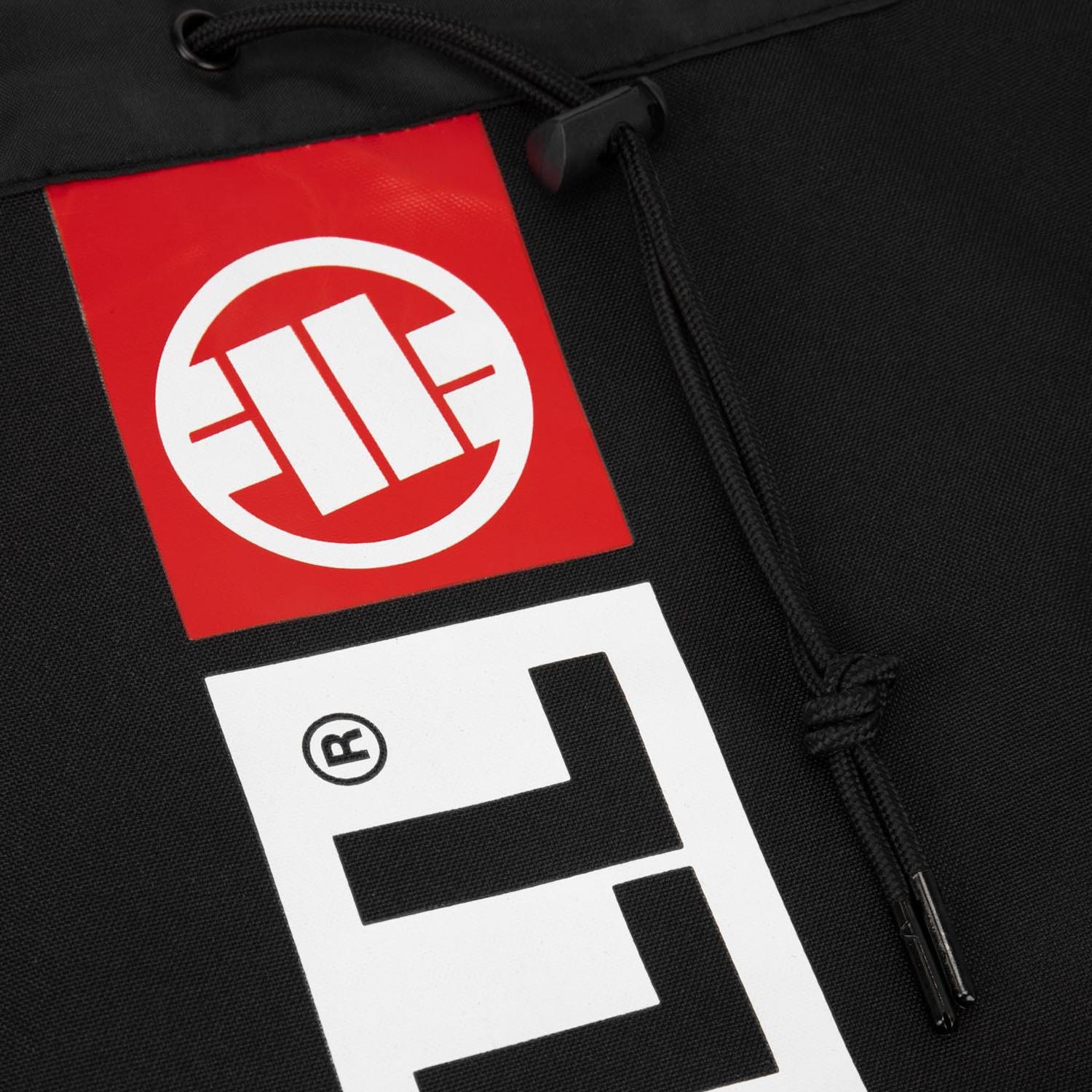 Pit Bull West Coast Gym Sack, Hilltop, schwarz-weiß
