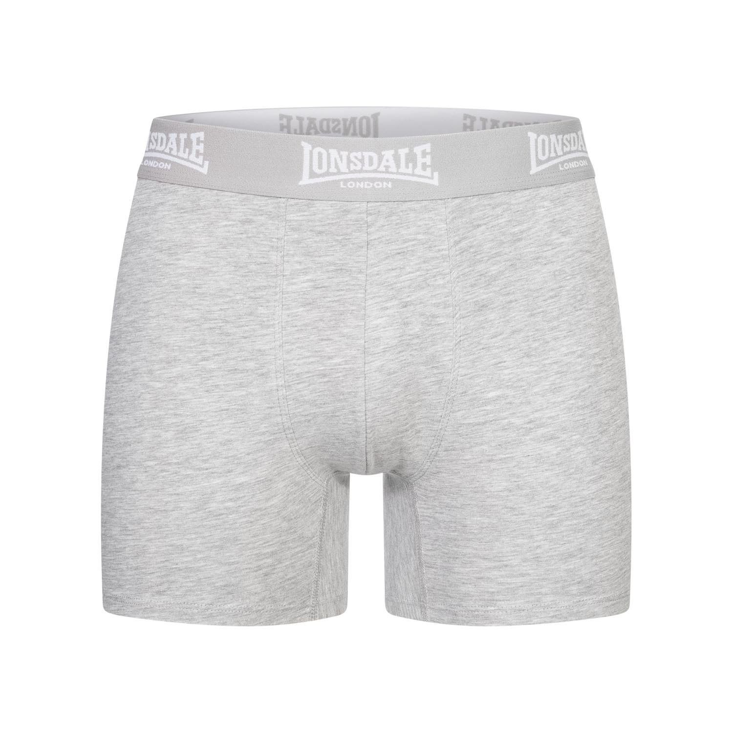 Lonsdale Boxershorts, East Challow, black-grey, XXL