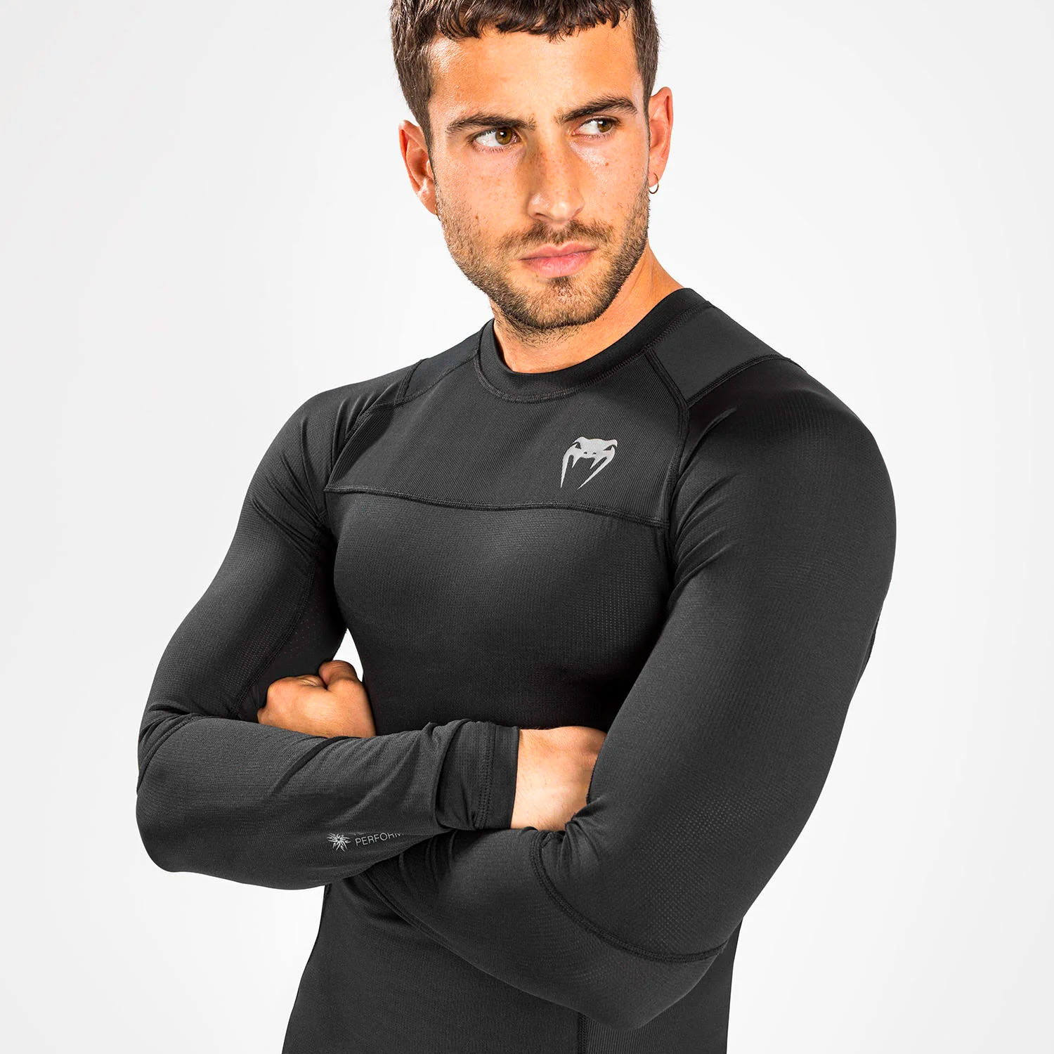 VENUM Rashguard, L/S, G-Fit Air, black, S
